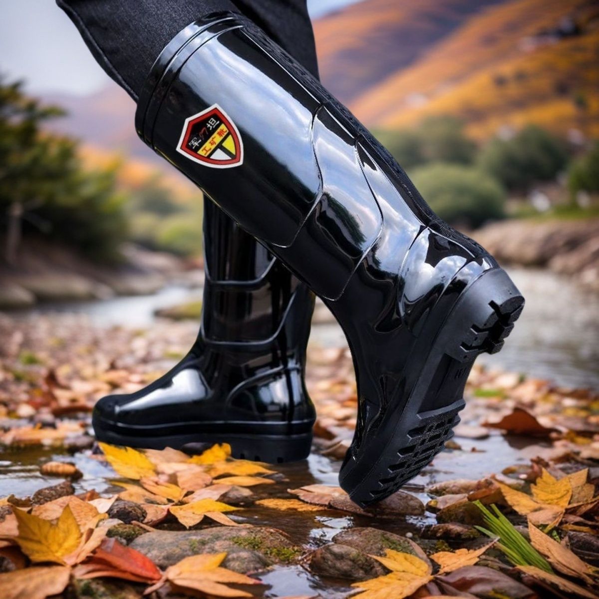 Fishing Boots - Men's Waterproof Non Slip Knee High