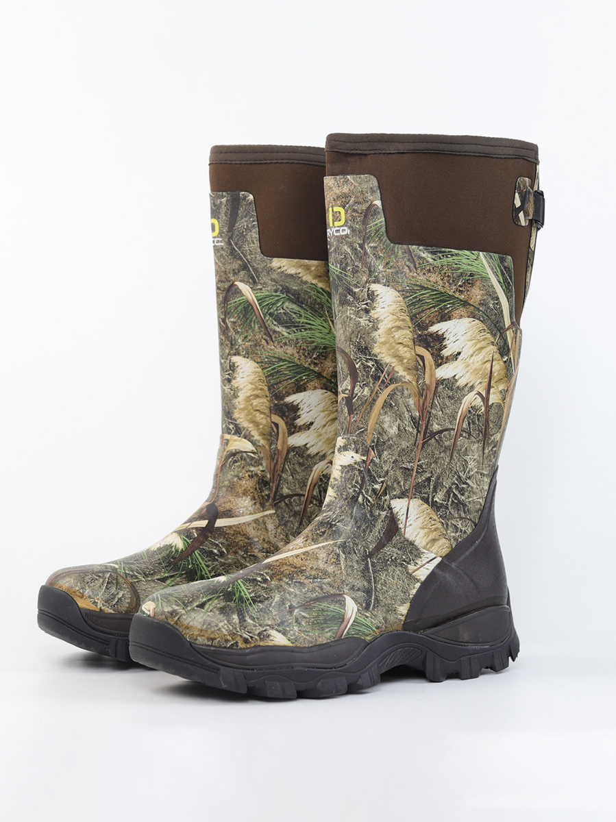 Fishing Boots - Men's High-Cut Camouflage Rain Boots Outdoor
