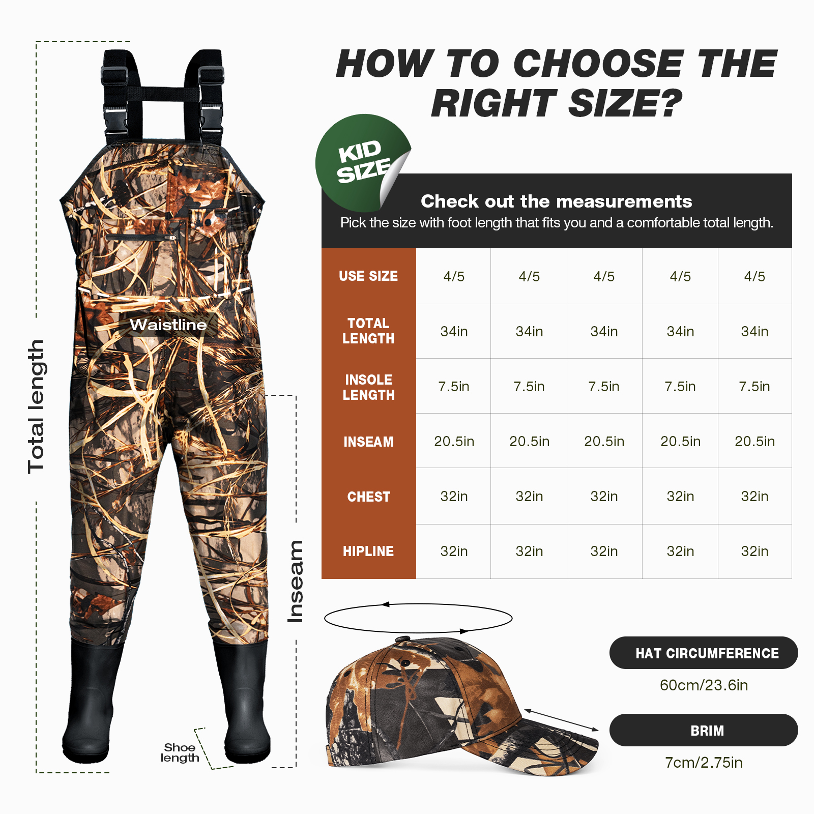 Leaf Camouflage Waders with Fi - Fishing Waders reseña y precio