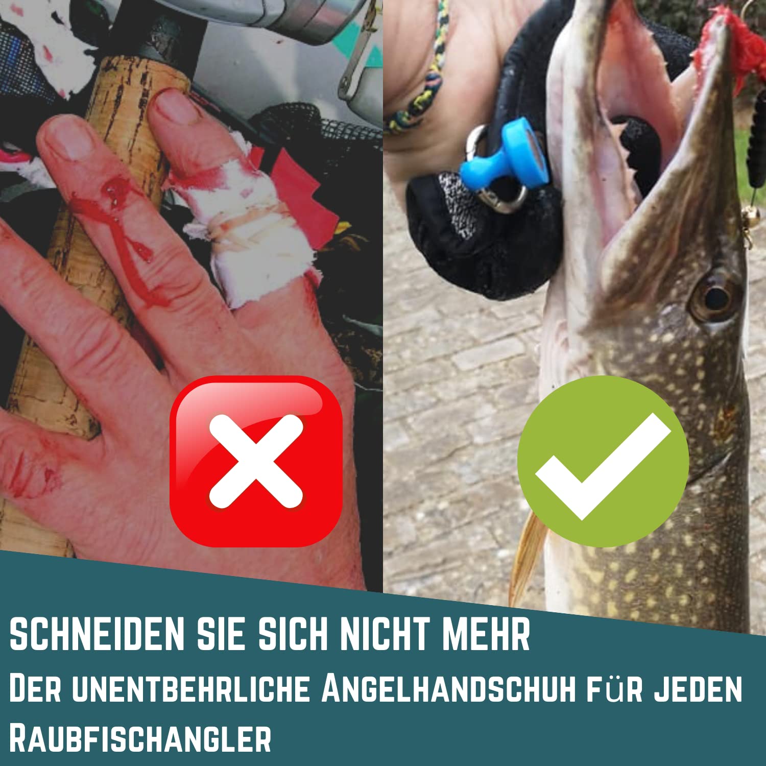 Predatory Fish Glove with Magn - Fishing Gloves reseña y precio