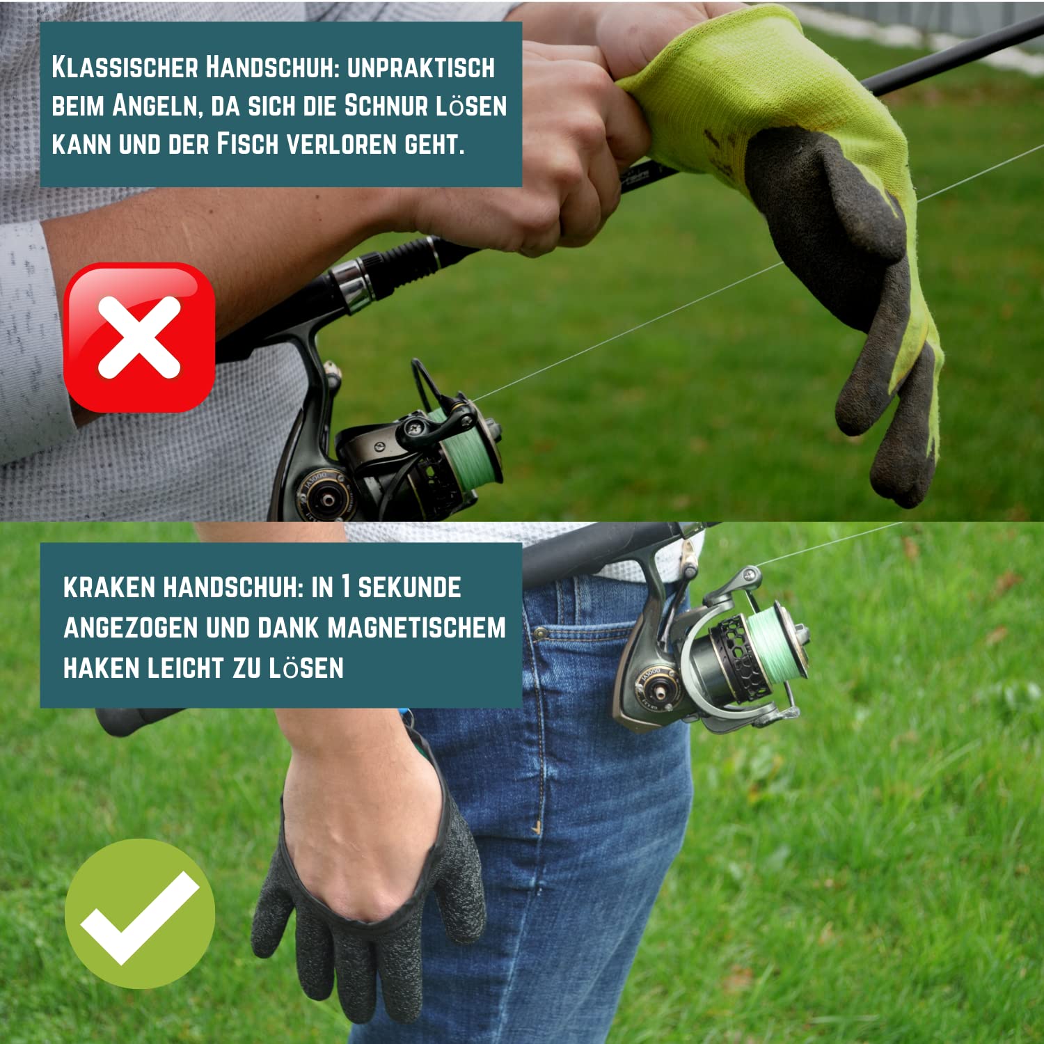 Predatory Fish Glove with Magn - Fishing Gloves reseña y precio