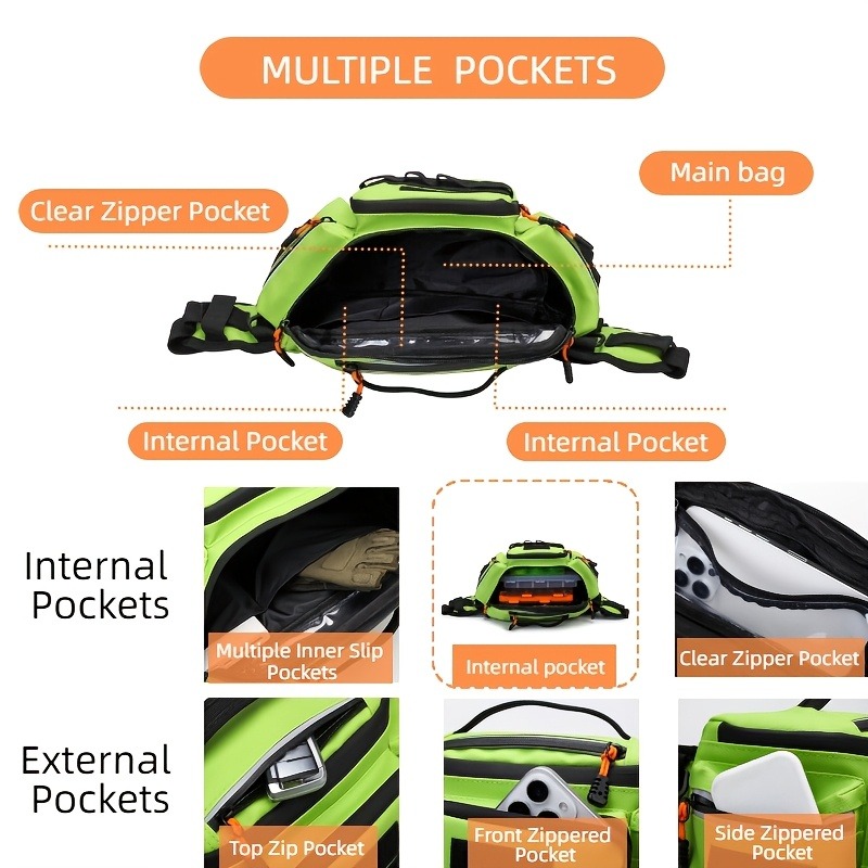 Large Capacity Multifunctional - Fishing Backpack reseña y precio