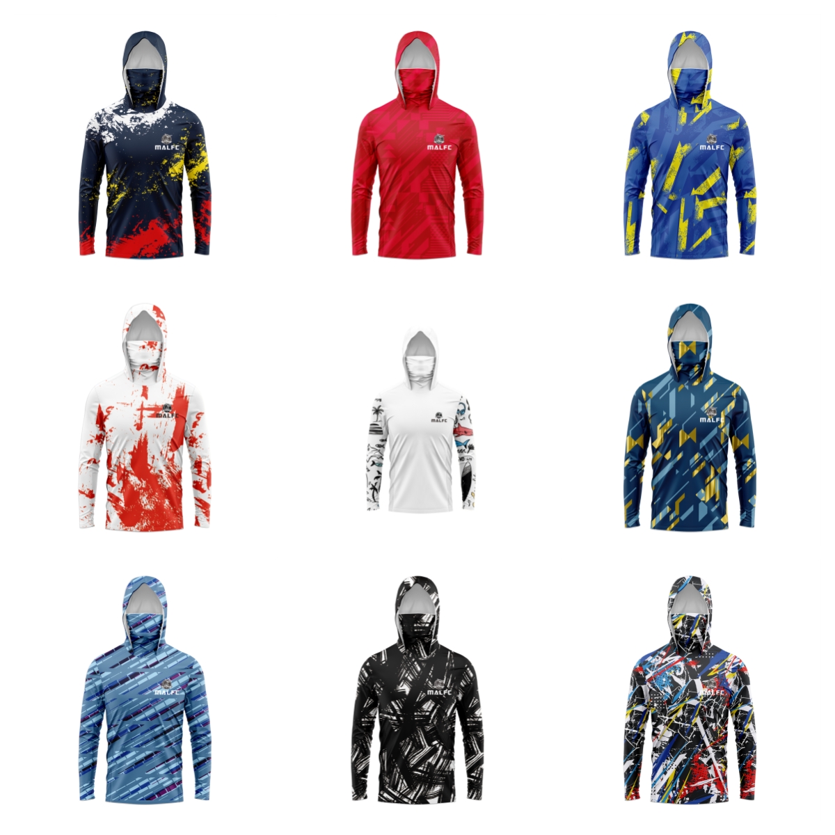 MALFC Men Hood Fishing Shirt l - Fishing Rain Suit reseña y precio