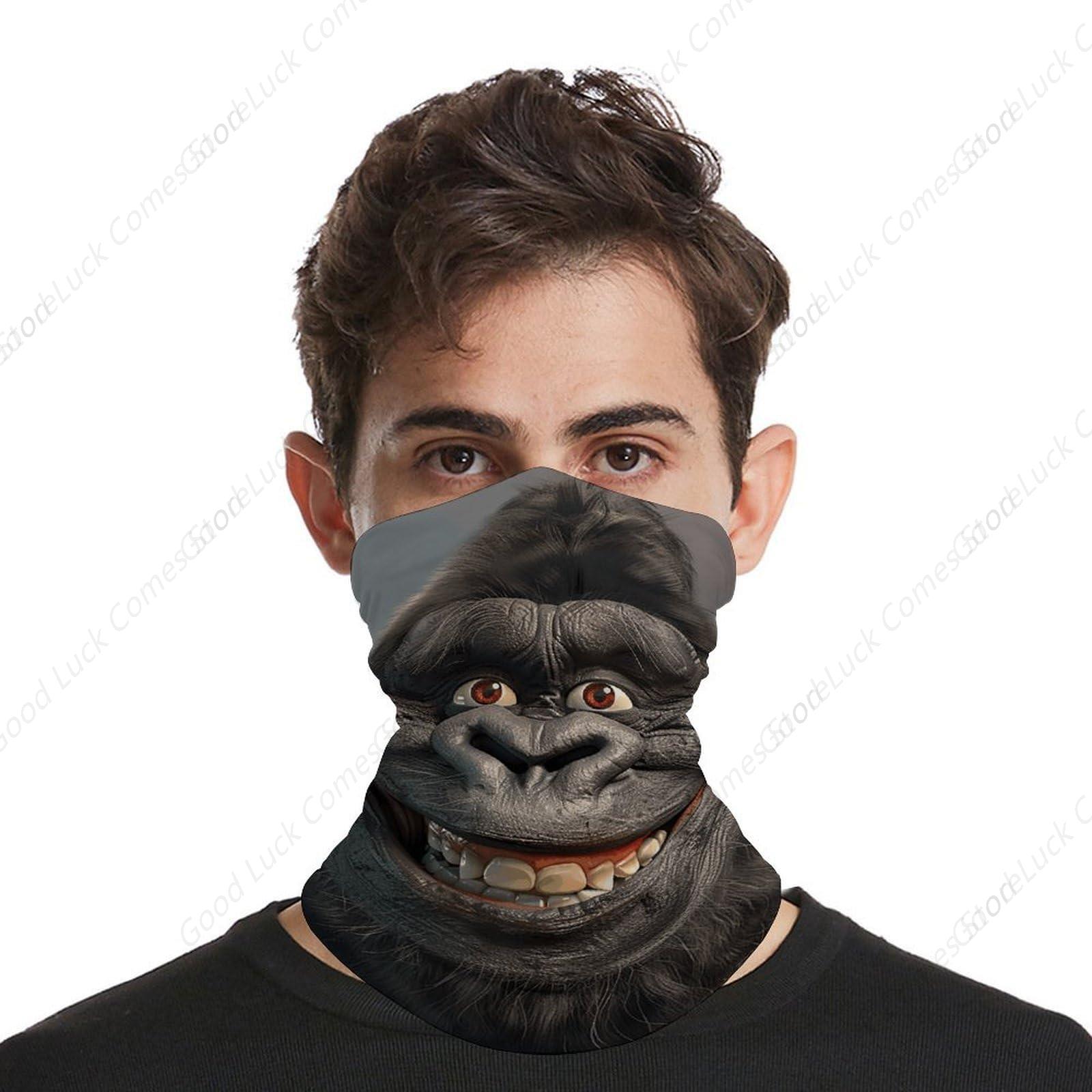 Smiling Gorilla Photo Bandana  - Fishing Mask Sun Protection reseña y precio