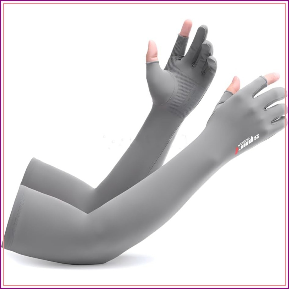 UV Protection Armsleeves with  - Fishing Gloves reseña y precio