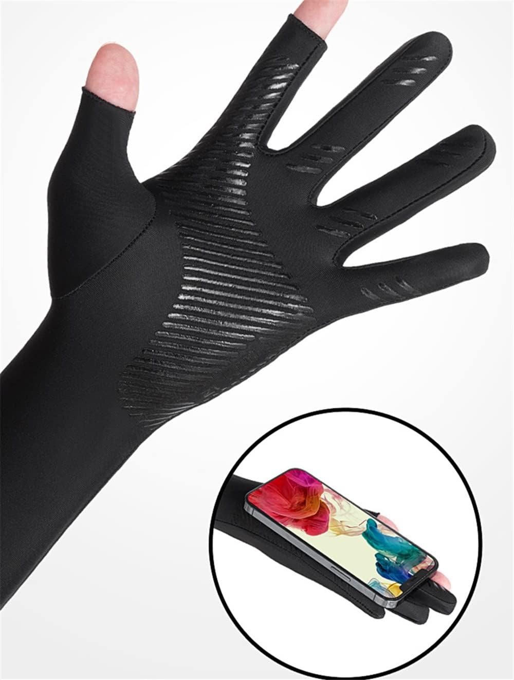 UV Protection Armsleeves with  - Fishing Gloves reseña y precio