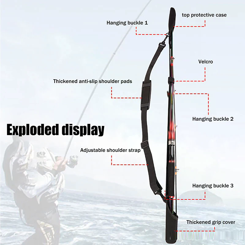 Adjustable Fishing Rod Storage - Fishing Belt reseña y precio