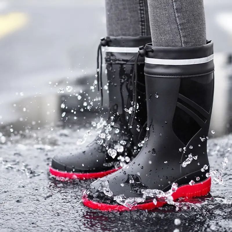 Fashion Men's Medium Tube Rain - Fishing Boots reseña y precio