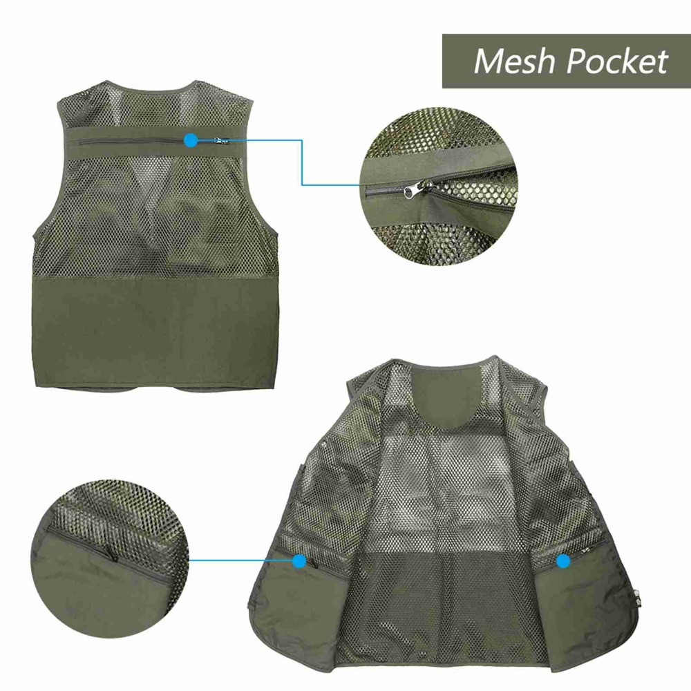 Durable with 16 Pockets Fishin - Fishing Vest reseña y precio