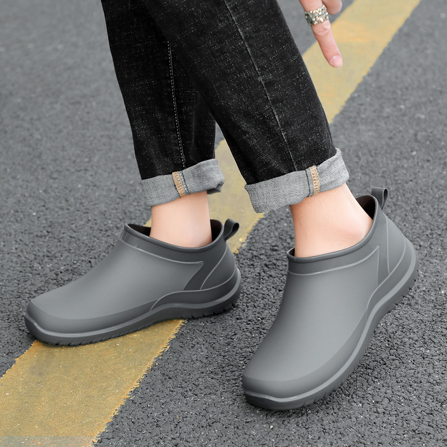 Rain boots Men's Waterproof Sh - Fishing Boots reseña y precio