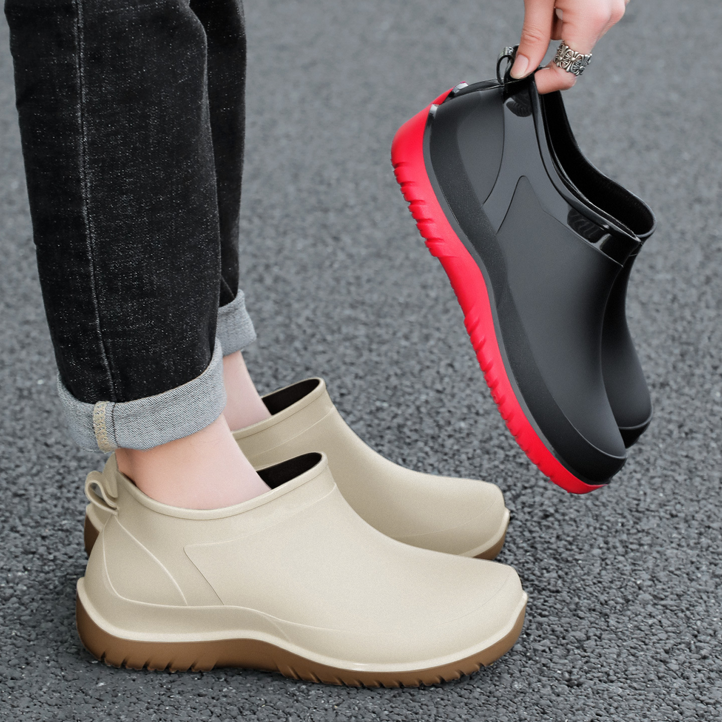 Rain boots Men's Waterproof Sh - Fishing Boots reseña y precio