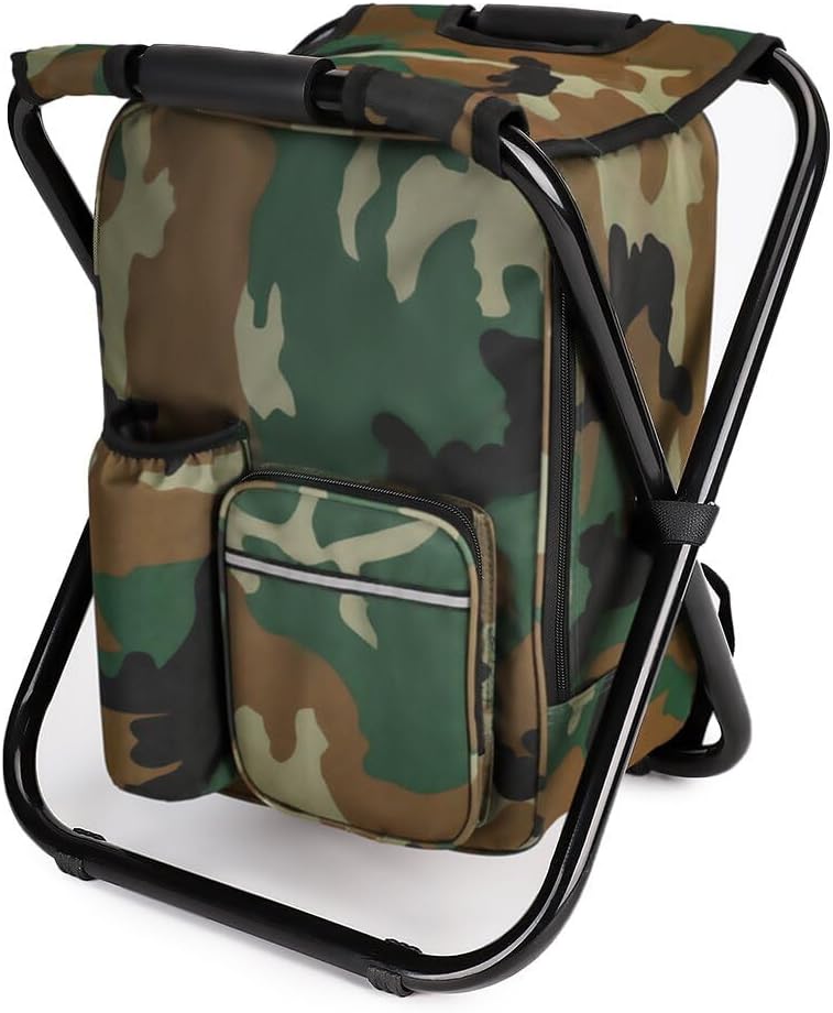 Portable Folding Camping Stool - Fishing Bag Waterproof reseña y precio
