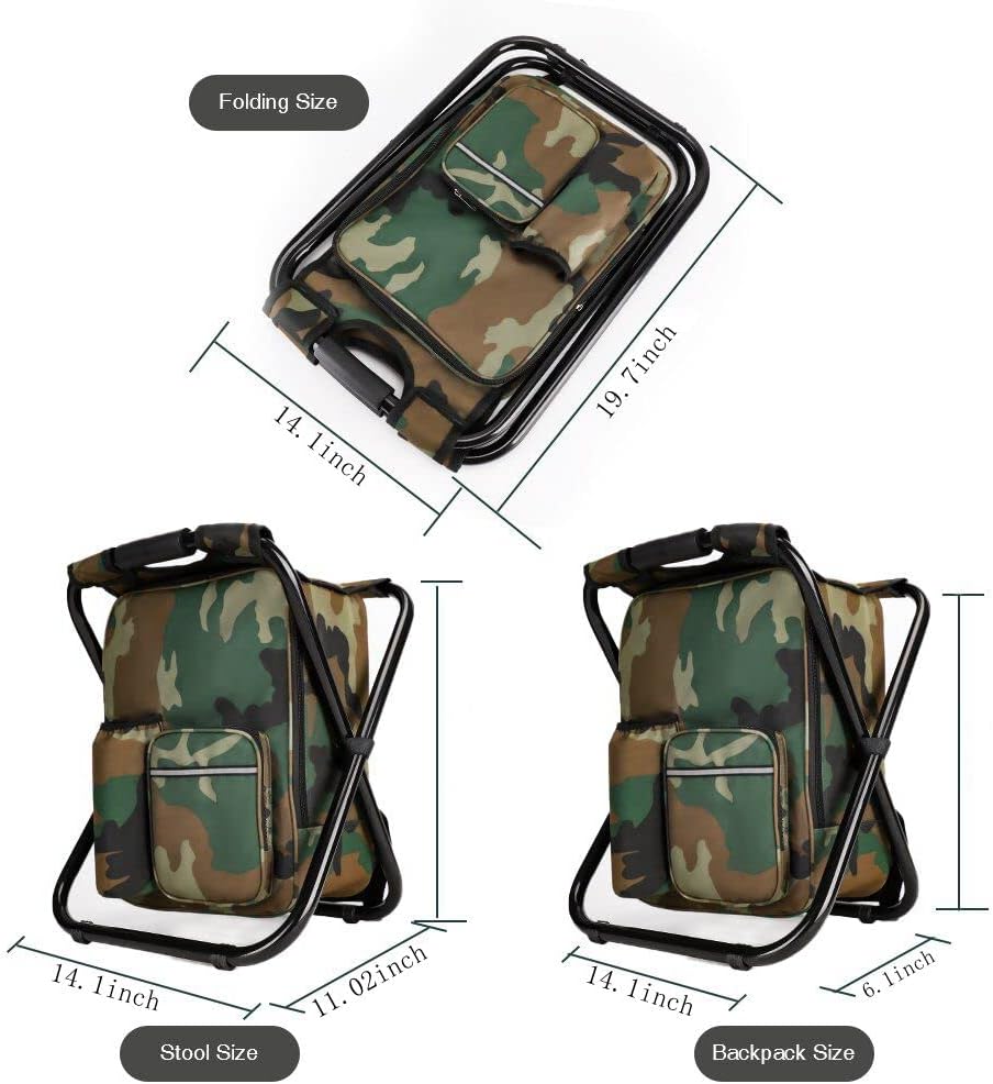 Portable Folding Camping Stool - Fishing Bag Waterproof reseña y precio