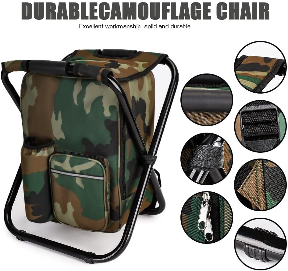 Portable Folding Camping Stool - Fishing Bag Waterproof reseña y precio