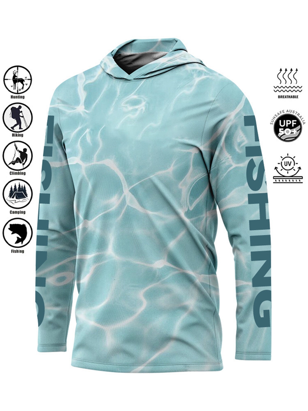 MALFC Hood Fishing Shirt Fishi - Fishing Rain Suit reseña y precio