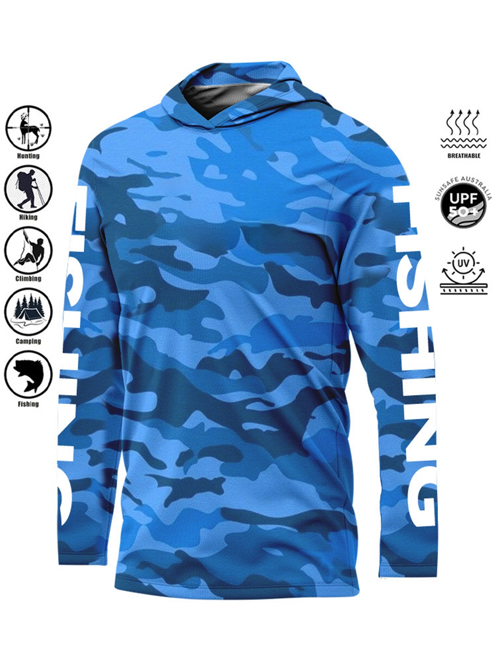 MALFC Hood Fishing Shirt Fishi - Fishing Rain Suit reseña y precio