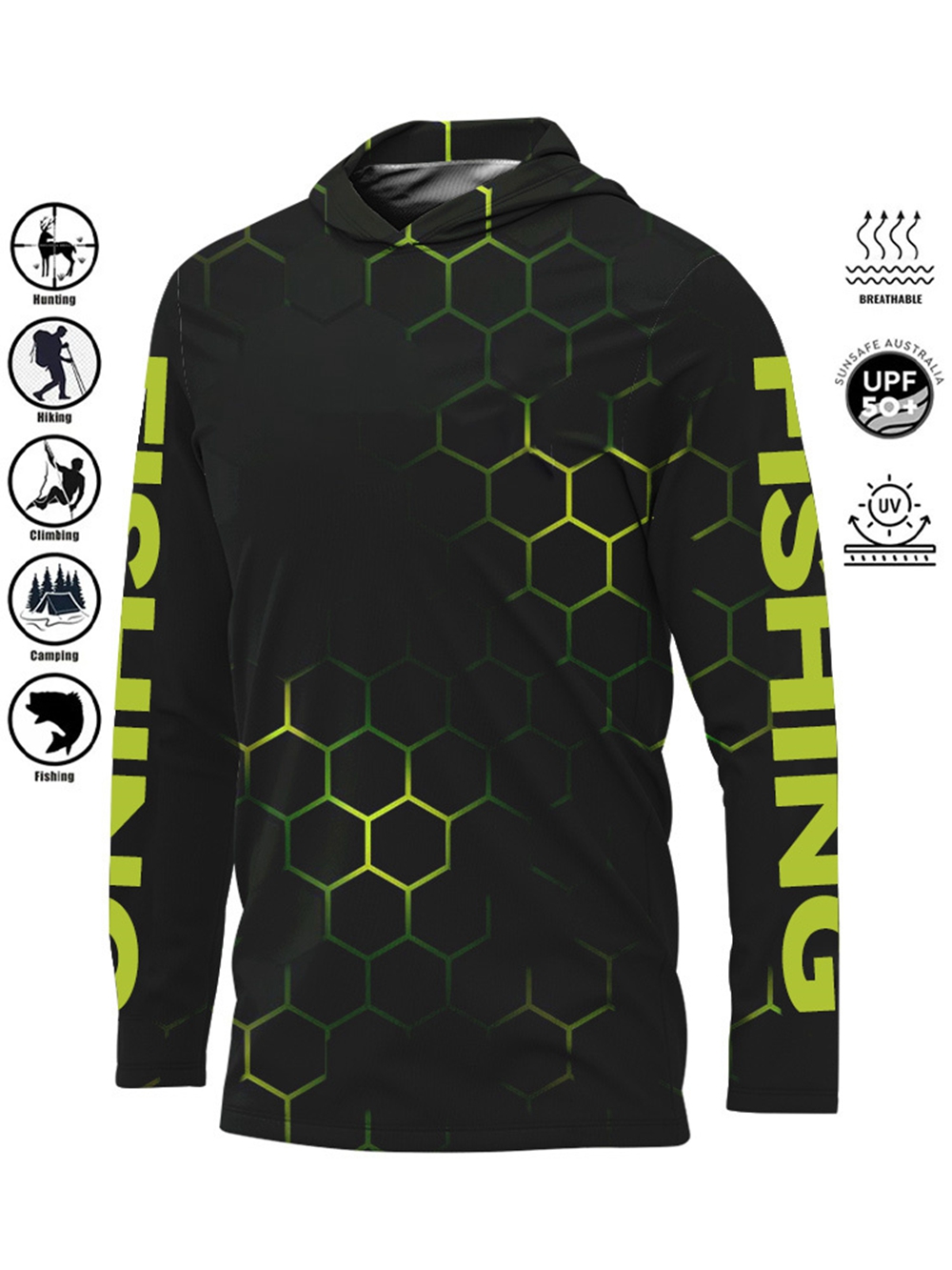 MALFC Hood Fishing Shirt Fishi - Fishing Rain Suit reseña y precio